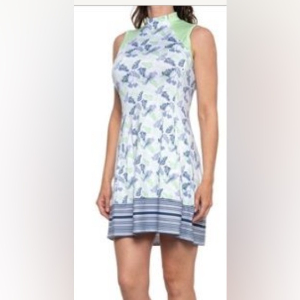 NWT Tee Time Size M Golf Active Wear‎ Floral Dress with Shorts